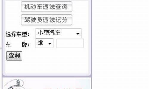 天津汽车违章查询_天津市汽车违章查询
